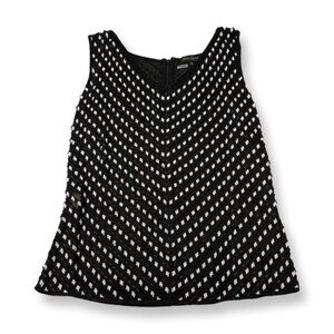 LUISA SPAGNOLI Silk Beaded Tank Sz M *Like New*